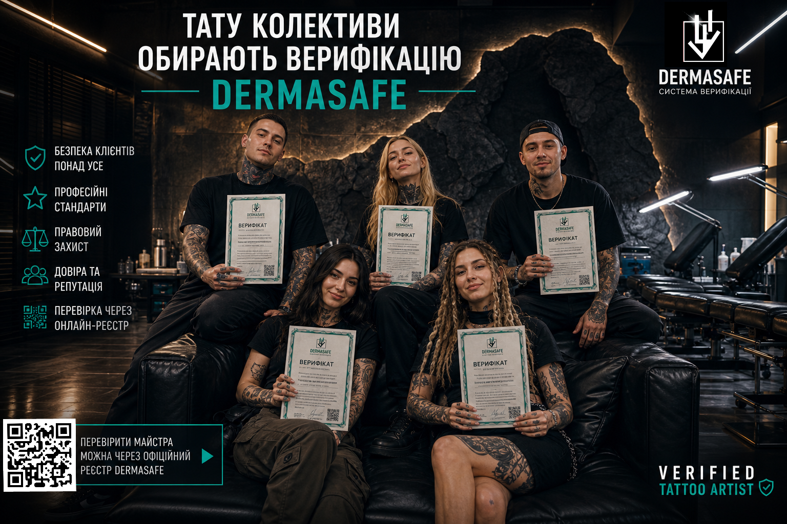 Dermasafe верифікація тату